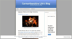 Desktop Screenshot of carmarthenshirelife.wordpress.com