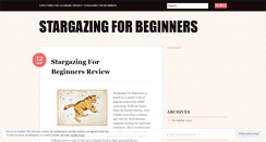 Desktop Screenshot of blogstargazingfor.wordpress.com