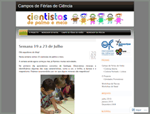 Tablet Screenshot of cientistaspalmoemeio.wordpress.com