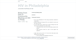 Desktop Screenshot of hivphilly.wordpress.com