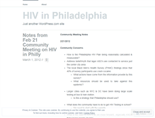 Tablet Screenshot of hivphilly.wordpress.com