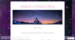 Desktop Screenshot of jessicalombao.wordpress.com