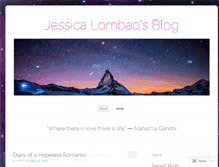 Tablet Screenshot of jessicalombao.wordpress.com