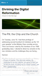 Mobile Screenshot of diviningthedigitalreformation.wordpress.com