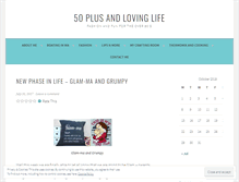 Tablet Screenshot of 50plusandlovinglife.wordpress.com