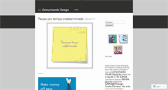 Desktop Screenshot of comunicandodesign.wordpress.com