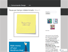 Tablet Screenshot of comunicandodesign.wordpress.com