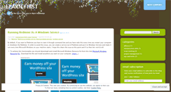 Desktop Screenshot of learnfirst.wordpress.com