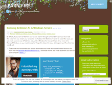 Tablet Screenshot of learnfirst.wordpress.com