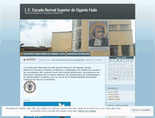 Tablet Screenshot of escuelanormalsuperiordegigante.wordpress.com