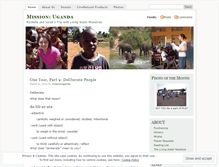 Tablet Screenshot of missionuganda.wordpress.com