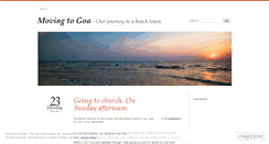 Desktop Screenshot of movingtogoa.wordpress.com