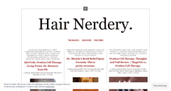 Desktop Screenshot of hairnerdery.wordpress.com