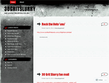 Tablet Screenshot of 30gritslurry.wordpress.com