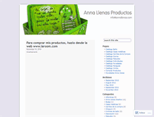 Tablet Screenshot of annallenasproductos.wordpress.com