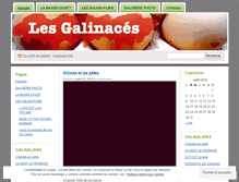 Tablet Screenshot of lesgalinaces.wordpress.com