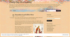 Desktop Screenshot of obscureholidays.wordpress.com