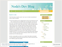 Tablet Screenshot of nodadev.wordpress.com