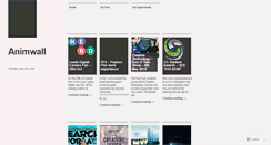 Desktop Screenshot of animwall.wordpress.com
