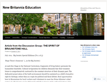 Tablet Screenshot of newbritanniaeducation.wordpress.com