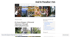 Desktop Screenshot of intoarcadia.wordpress.com