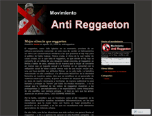 Tablet Screenshot of antireggaeton.wordpress.com