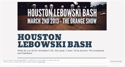 Desktop Screenshot of lebowskihouston.wordpress.com