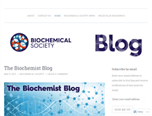 Tablet Screenshot of biochemicalsociety.wordpress.com