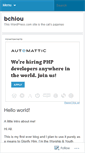 Mobile Screenshot of bchiou.wordpress.com