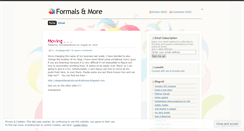 Desktop Screenshot of formalsandmore.wordpress.com