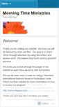 Mobile Screenshot of morningtimeministries.wordpress.com
