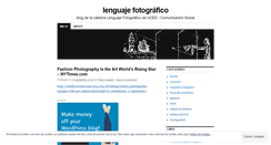 Desktop Screenshot of lenguajefotografico.wordpress.com
