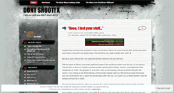 Desktop Screenshot of dontshootx.wordpress.com