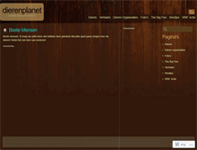 Tablet Screenshot of dierenplanet.wordpress.com