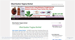 Desktop Screenshot of obatkankervaginaherbalblog.wordpress.com