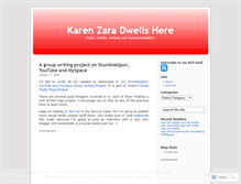 Tablet Screenshot of karenzara.wordpress.com