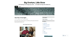 Desktop Screenshot of bigoverturelittleshow.wordpress.com