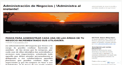 Desktop Screenshot of administraciondenegocios.wordpress.com