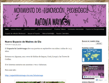 Tablet Screenshot of antoniamaymon.wordpress.com