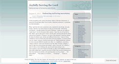 Desktop Screenshot of joyfulservant.wordpress.com