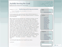 Tablet Screenshot of joyfulservant.wordpress.com