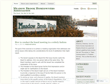 Tablet Screenshot of meadowbrookhoa.wordpress.com