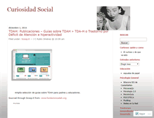 Tablet Screenshot of curiosidadsocial.wordpress.com