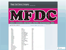 Tablet Screenshot of magicfeet.wordpress.com