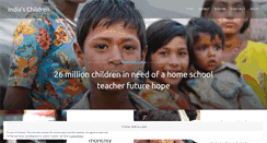 Desktop Screenshot of indiaschildren.wordpress.com