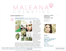 Tablet Screenshot of maleanacosmetics.wordpress.com