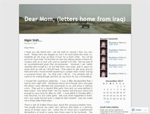 Tablet Screenshot of aletterformom.wordpress.com