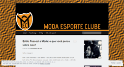 Desktop Screenshot of modaesporteclube.wordpress.com