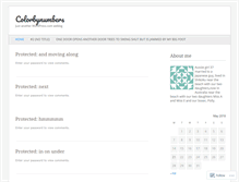 Tablet Screenshot of colorbynumbers.wordpress.com