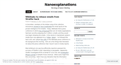 Desktop Screenshot of nanoexplanations.wordpress.com